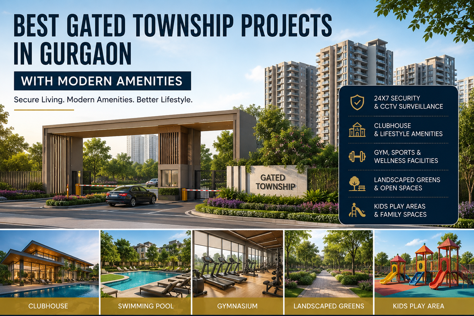 Best Gated Township Projects in Gurgaon with Modern Amenities