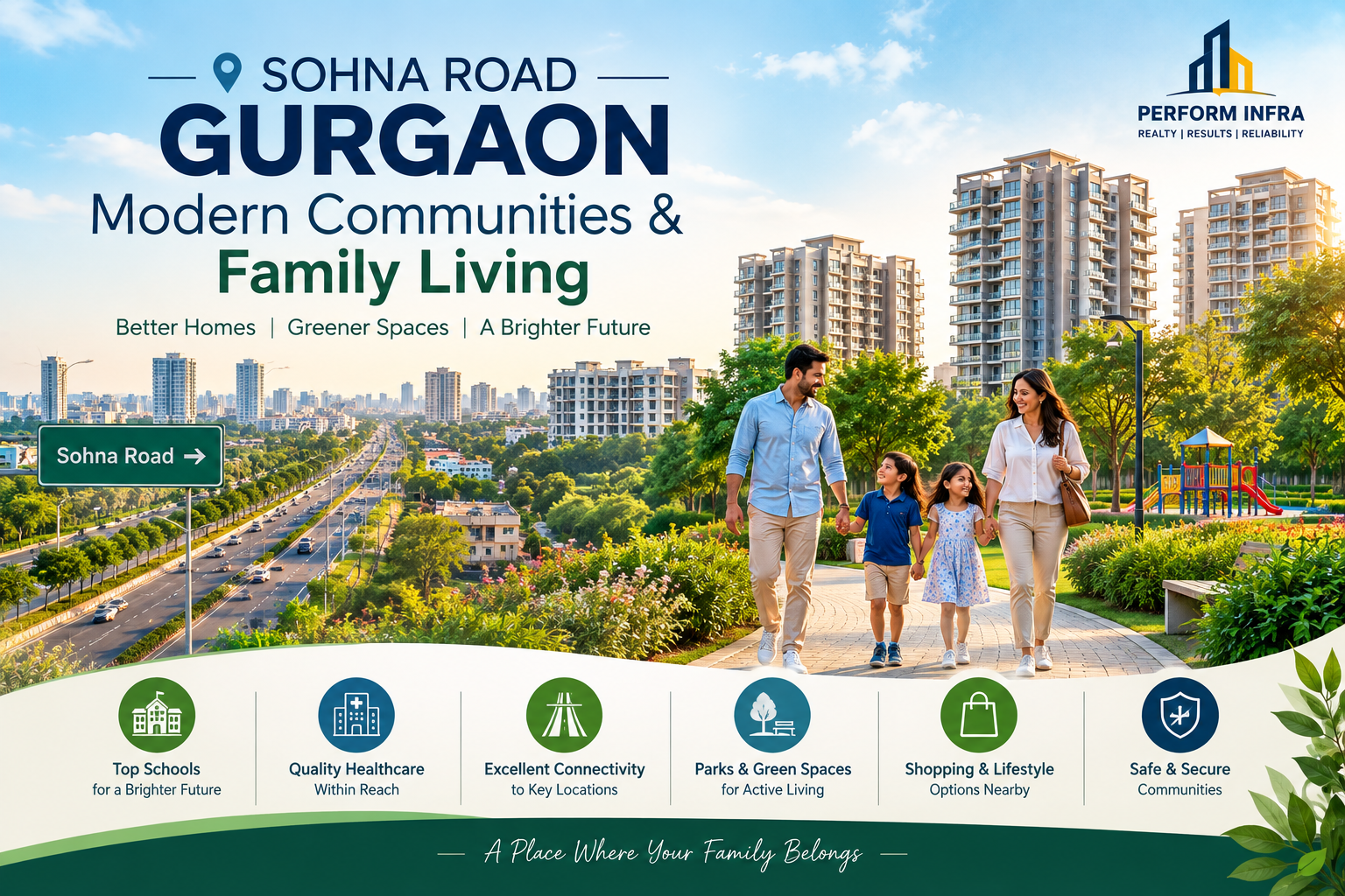 Sohna Road – Modern Communities & Family Convenience